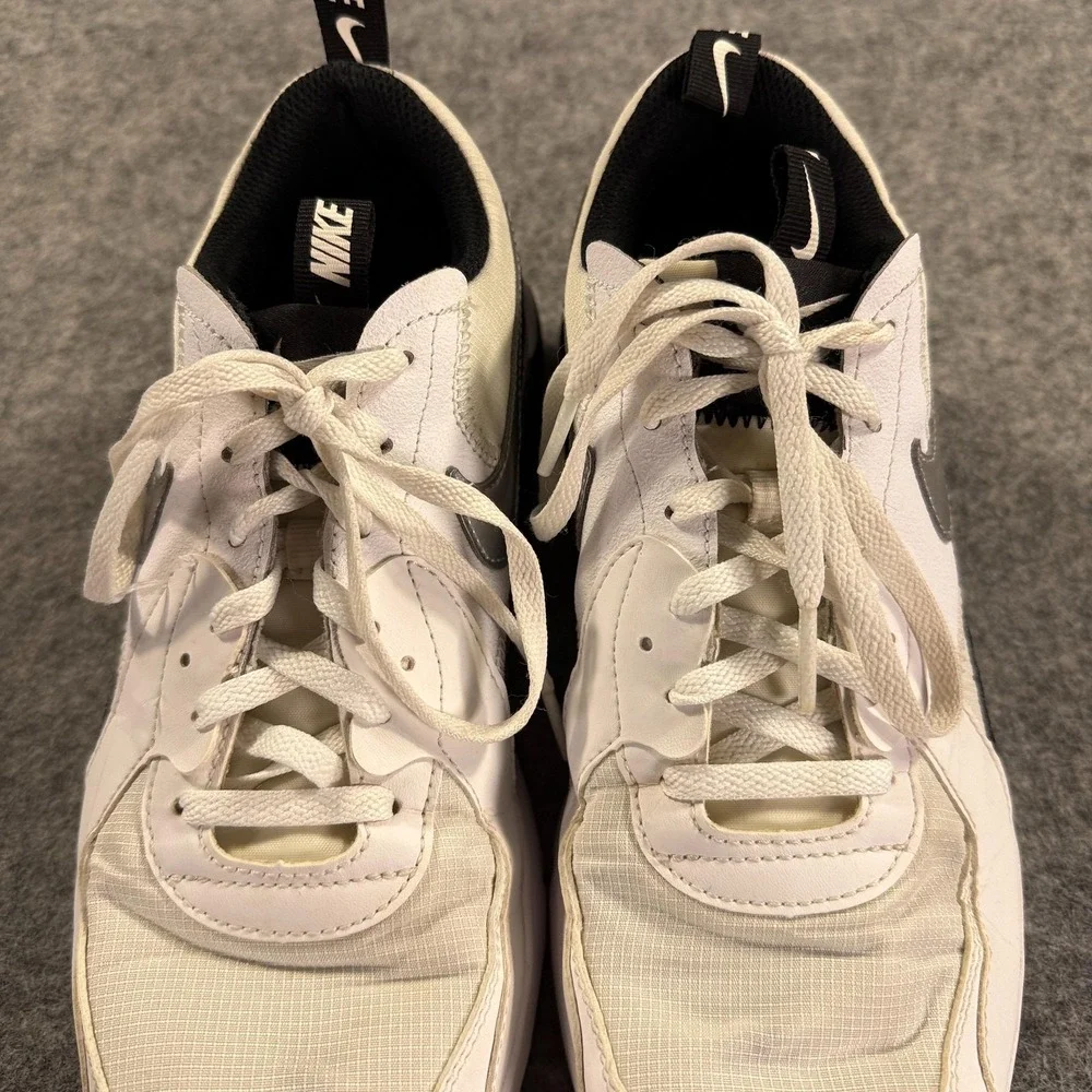Nike Air Max‎ Excee Shoes Youth Size 7Y White Black Silver CZ4990-100 Sneakers